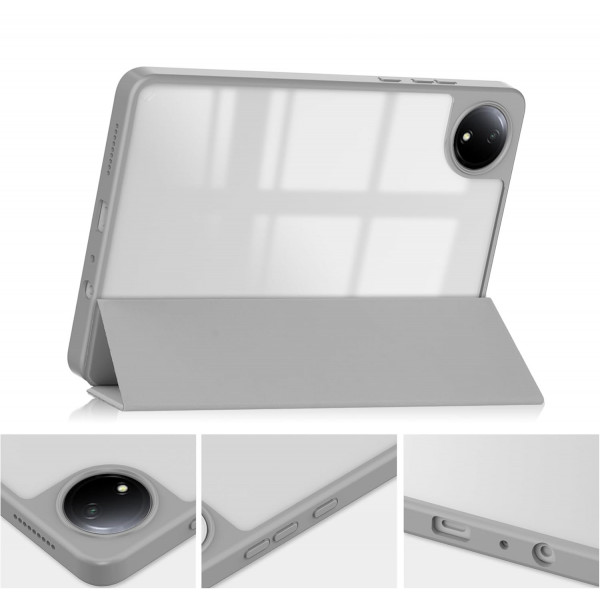 Чохол-книжка BeCover Soft Edge TPU для Xiaomi Redmi Pad SE 8.7 Gray (712568)