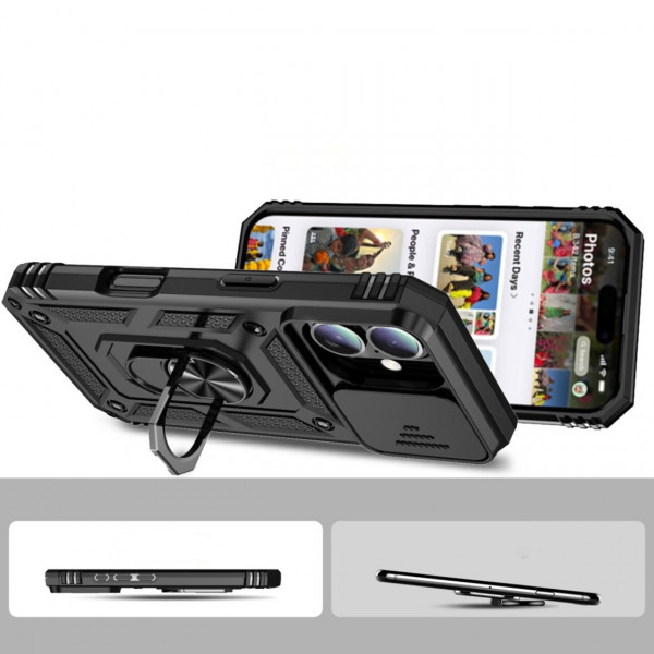Чохол-накладка BeCover Military для Apple iPhone 16 Plus Black (712154)