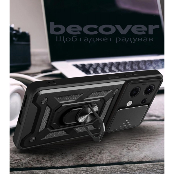 Чохол-накладка BeCover Military для Xiaomi Redmi Note 13 5G Black (711030)