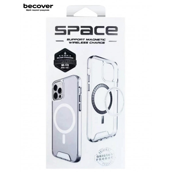 Чохол-накладка BeCover Space Case MagSafe для Apple iPhone 17e Transparancy (715143)