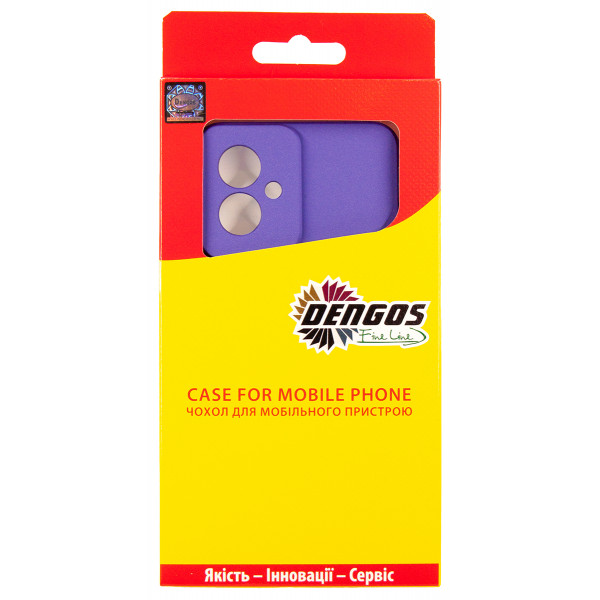 Чохол-накладка Dengos Carbon для Motorola Moto G55 Purple (DG-TPU-CRBN-250)