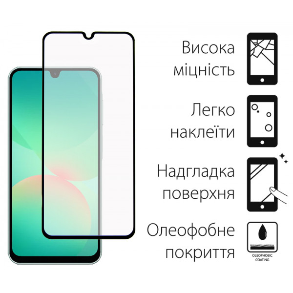 Чохол-накладка Dengos Carbon для Samsung Galaxy A26 SM-A266 Black (DG-KM-137) + захисне скло
