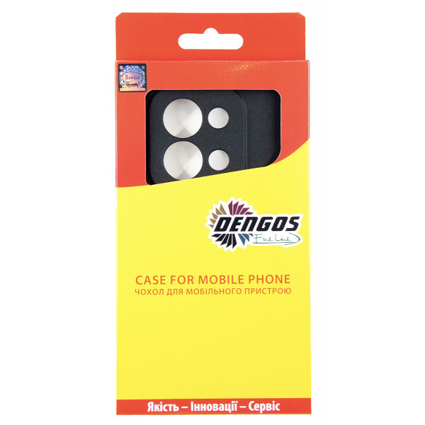 Чохол-накладка Dengos Carbon для Xiaomi Redmi 15C Black (DG-KM-165) + захисне скло