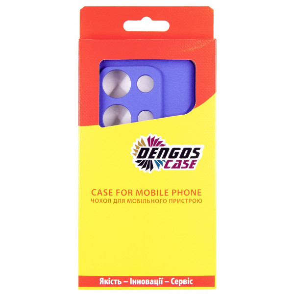 Чохол-накладка Dengos для Xiaomi Redmi Note 14S Violet Full Glue (DG-KM-146) + захисне скло