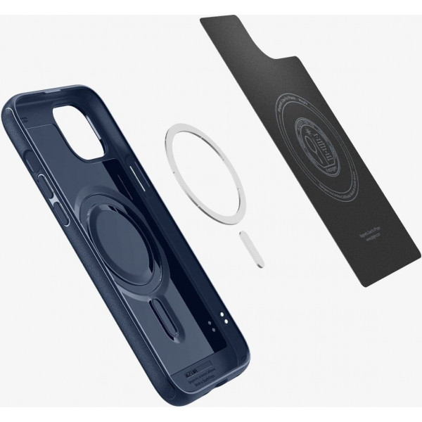 Чохол-накладка Spigen Mag Armor MagFit для Apple iPhone 15 Plus Navy Blue (ACS06672)