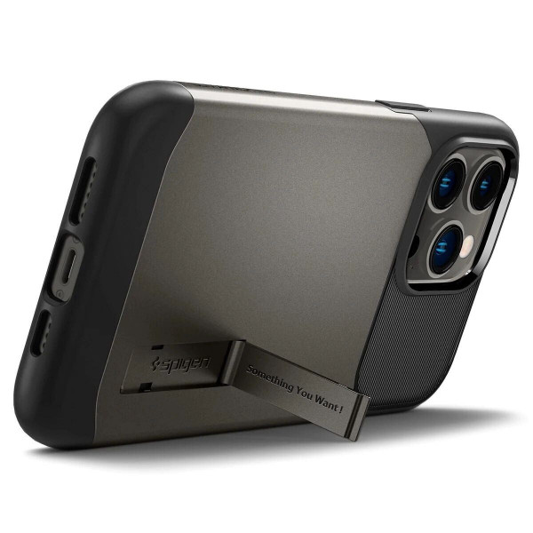 Чохол-накладка Spigen Slim Armor with MagFit для Apple iPhone 14 Pro Gunmetal (ACS04673)