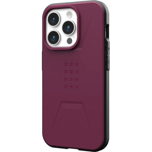 Чохол-накладка Urban Armor Gear Civilian Magsafe для Apple iPhone 15 Pro Max Bordeaux (114295119049)