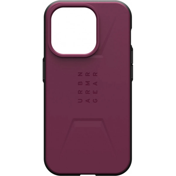 Чохол-накладка Urban Armor Gear Civilian Magsafe для Apple iPhone 15 Pro Max Bordeaux (114295119049)