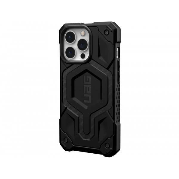 Чохол-накладка Urban Armor Gear Monarch Pro with MagSafe для Apple iPhone 14 Plus/15 Plus Kevlar Silver (114029113933)
