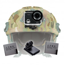 Екшн-камера AirOn ProCam 7 Black набір для тактичних шоломів (4822356754511)