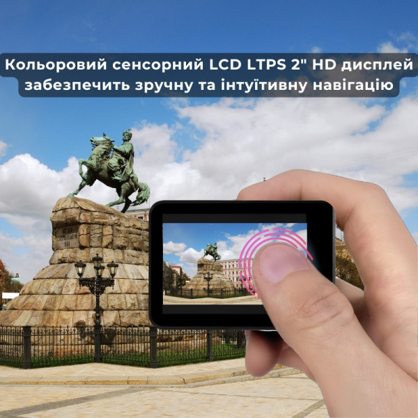 Екшн-камера AirOn ProCam 7 Black набір для тактичних шоломів (4822356754511)