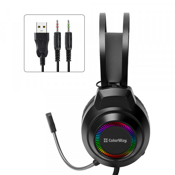 Гарнітура СolorWay BlazeCore RGB Black (CW-HPG03BK)