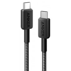 Кабель Anker 322 USB-C - USB-C, 1.8 м, Black (A81F6G11)
