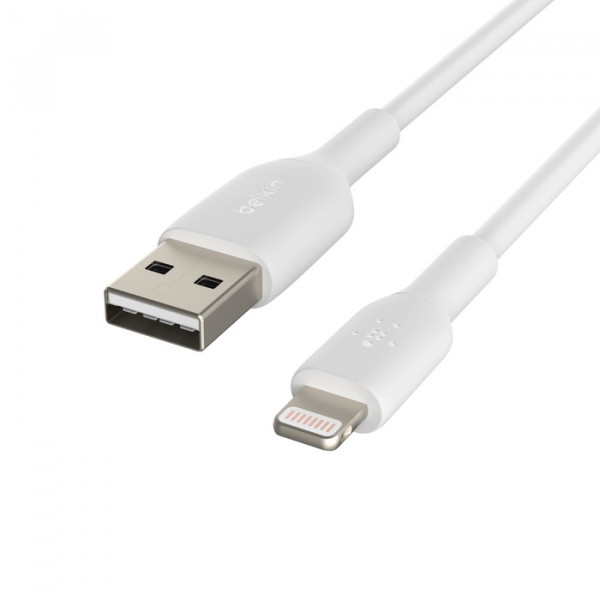 Кабель Belkin PVC USB - Lightning (M/M), 0.15 м, White (CAA001BT0MWH)