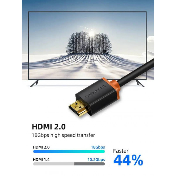 Кабель Cabletime HDMI - HDMI V 2.0 (M/M), 3 м, Black (CH23N)