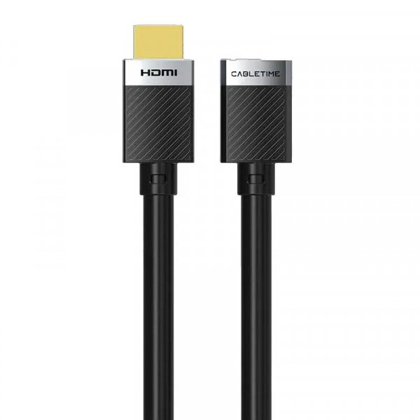Кабель Cabletime HDMI-HDMI v2.0 (M/F), 4K, 0.5 м Black (CH25E)