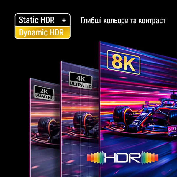 Кабель ColorWay DisplayPort-DisplayPort V1.4 8K 3м, Black (CW-CBDP094-BK)