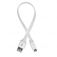 Кабель ColorWay USB - micro USB (M/M), 0.25 м, White (CW-CBUM-MUM25W)