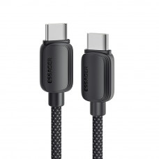 Кабель Essager Breeze USB Type-C - USB Type-C (M/M), 100W, 1 м Black (EXCTT1-WL01-P)