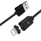 Кабель Essager Magic Power Magnetic USB - Lightning (M/M), 1 м Black (EXCCXL-ML01)