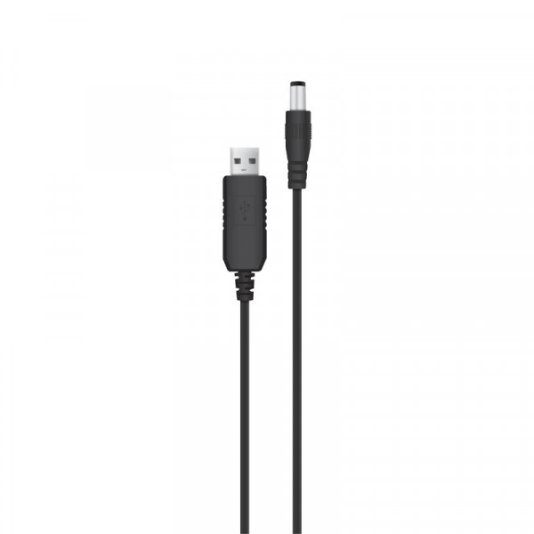 Кабель живлення ACCLAB USB - DC (M/M), 5.5х2.5 мм, 12V, 1A, 1 м, Black (1283126552847)