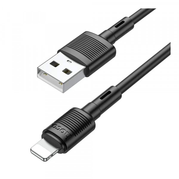 Кабель Hoco X83 USB - Lightning (M/M), 1 м, Black (6931474770868)