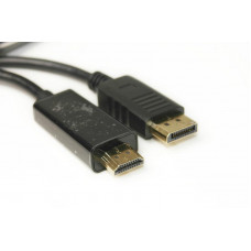 Кабель PowerPlant (KD00AS1278) DisplayPort-HDMI v1.4, 1.8м, Black