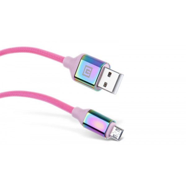 Кабель REAL-EL Premium USB - micro USB (M/M), 1 м, Rainbow (EL123500052)