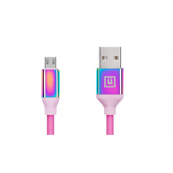 Кабель REAL-EL Premium USB - micro USB (M/M), 1 м, Rainbow (EL123500052)