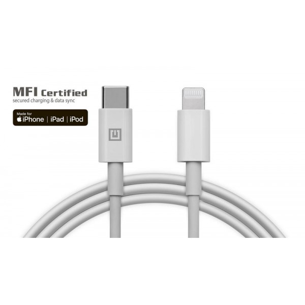 Кабель REAL-EL USB Type-C - Lightning (M/M), 2 м, White (EL123500058)