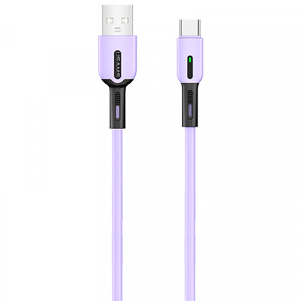 Кабель Usams US-SJ433 USB - USB Type-C, 1 м, Purple (SJ433USB04)