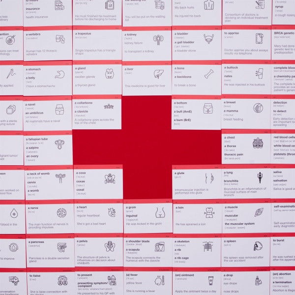 Картки для вивчення англійської мови English Student. Medical English