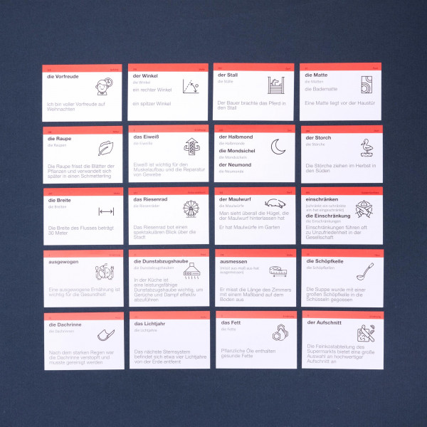 Картки для вивчення німецької мови English Student. Рівень B2.2 – Вище Середнього