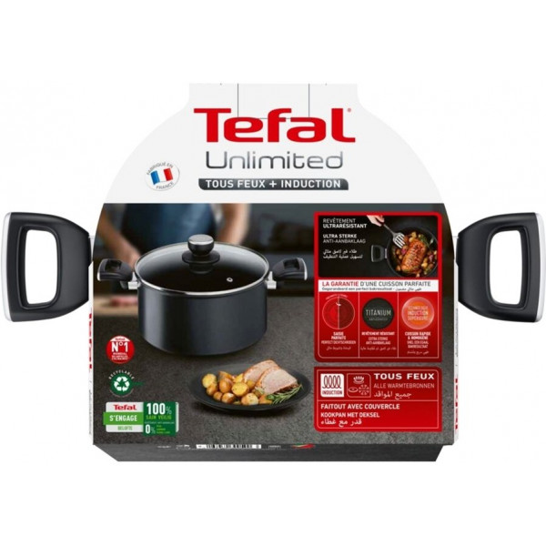 Каструля Tefal Unlimited 24 см 5.3 л (G2554672)
