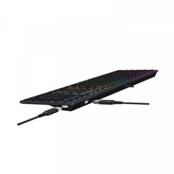 Клавіатура A4Tech Fstyler FX60H Grey Neon Backlit
