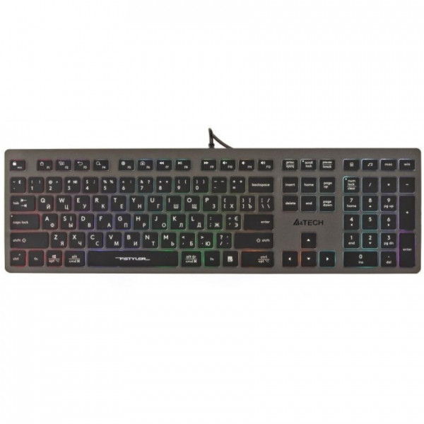 Клавіатура A4Tech Fstyler FX60H Grey Neon Backlit