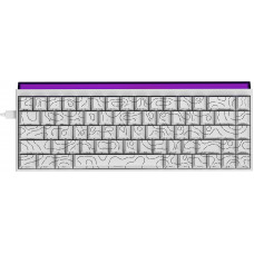 Клавіатура Ajazz NK68 Red Switch White USB-C (NK68-R-S-W)