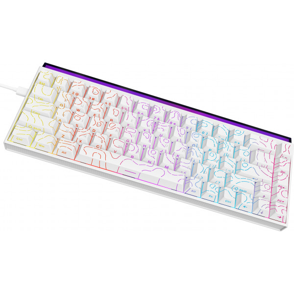 Клавіатура Ajazz NK68 Red Switch White USB-C (NK68-R-S-W)