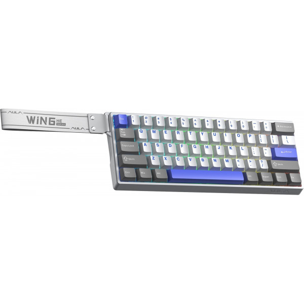 Клавіатура Aula WIN68 HE Max Magnetic switch Grey/White/Purple (6978080504081)