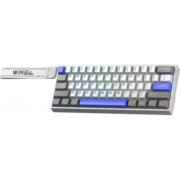 Клавіатура Aula WIN68 HE Max Magnetic switch Grey/White/Purple (6978080504081)