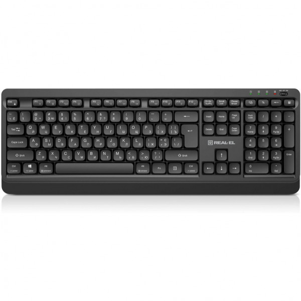 Клавіатура бездротова REAL-EL RK-760W Black