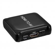 Конвертер PowerPlant (CA911486) HDCAV02-M miniHDMI - AV (3xRCA), чорний