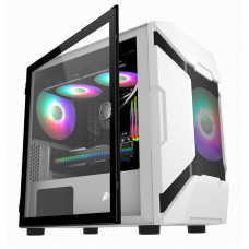 Корпус 1stPlayer D3-A-F2P-W-F2-W-WH White без БЖ