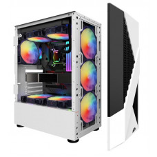 Корпус 1stPlayer F3-A-4F1 White 600W