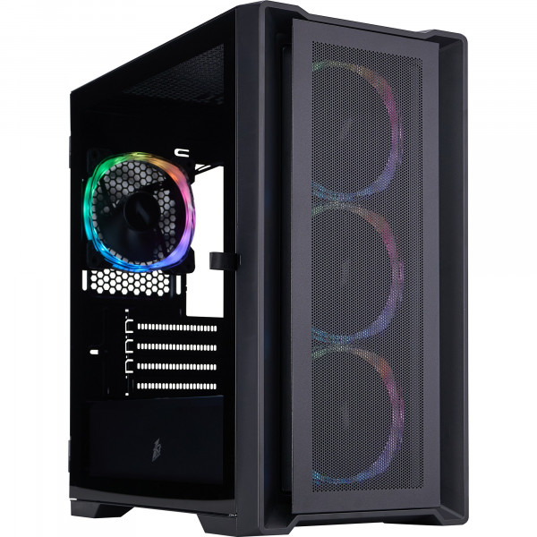 Корпус 1stPlayer T4-BK-4FS7 Black