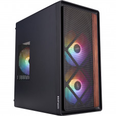 Корпус 1stPlayer WD1-BK-3F1 Black