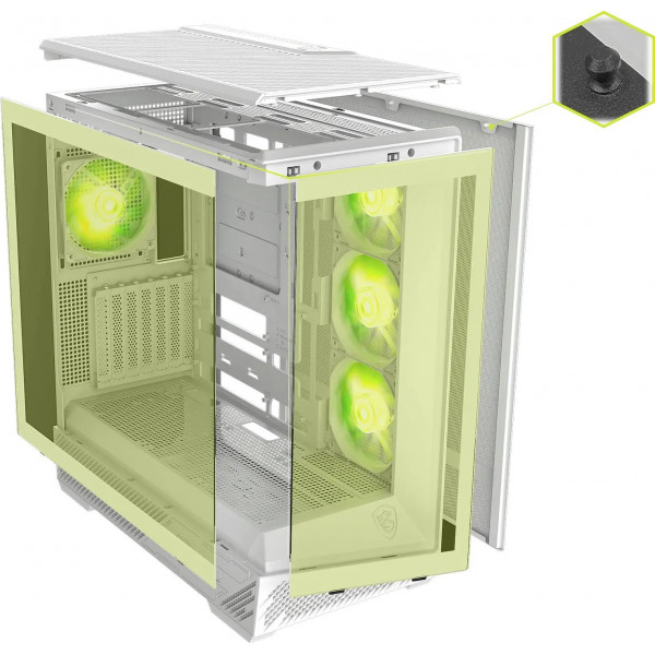 Корпус MSI MAG Pano 130R PZ White без БЖ