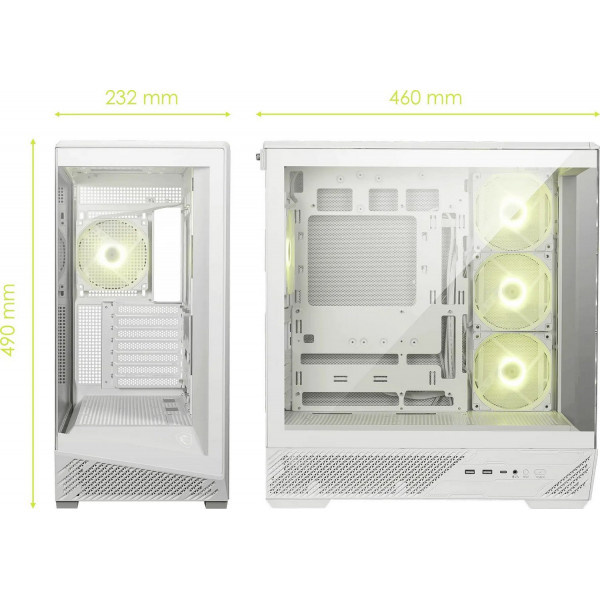 Корпус MSI MAG Pano 130R PZ White без БЖ