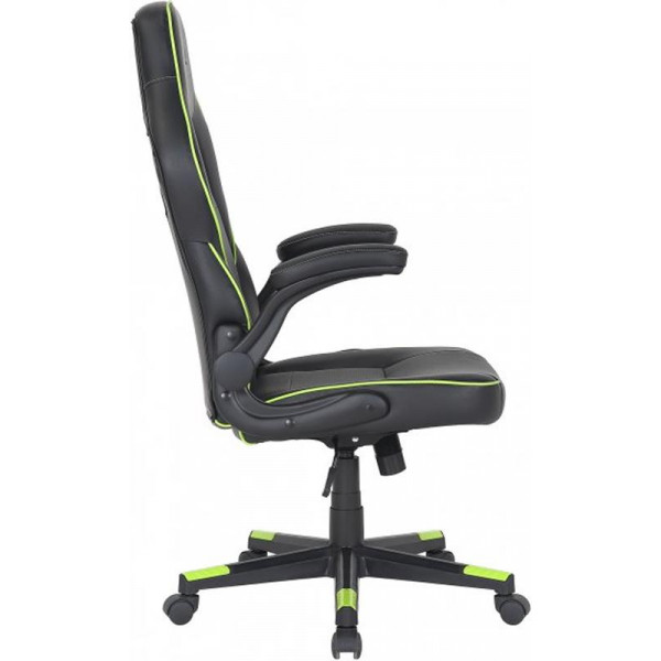 Крісло для геймерів 2E Gaming Hebi Black/Green (2E-GC-HEB-BK)