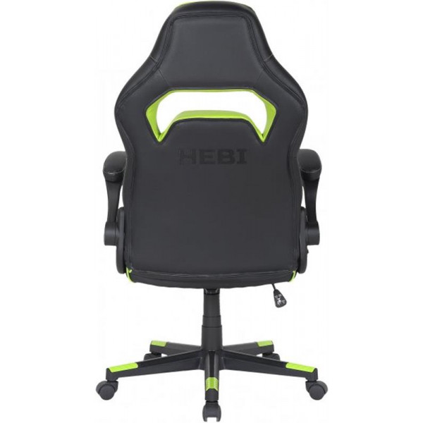 Крісло для геймерів 2E Gaming Hebi Black/Green (2E-GC-HEB-BK)